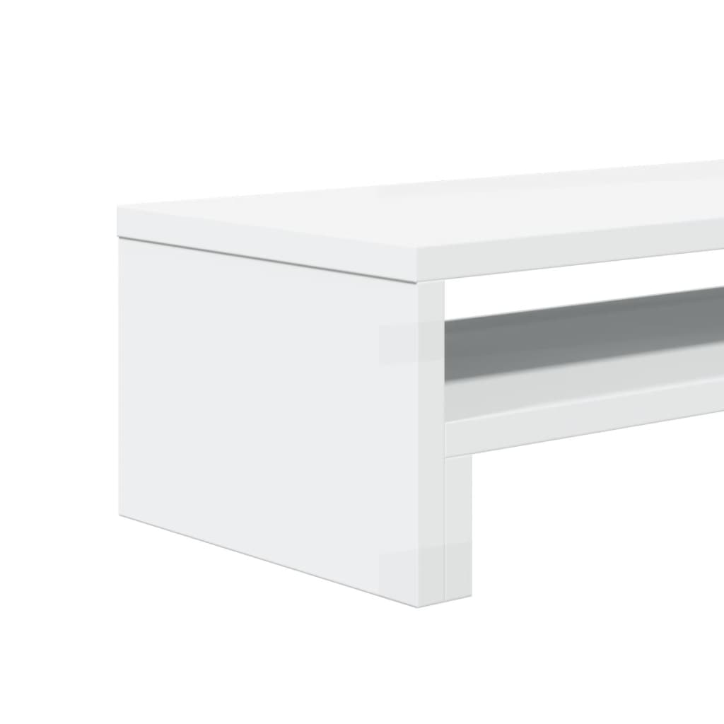 Monitor Stand White 54x22x15 cm Wood Material