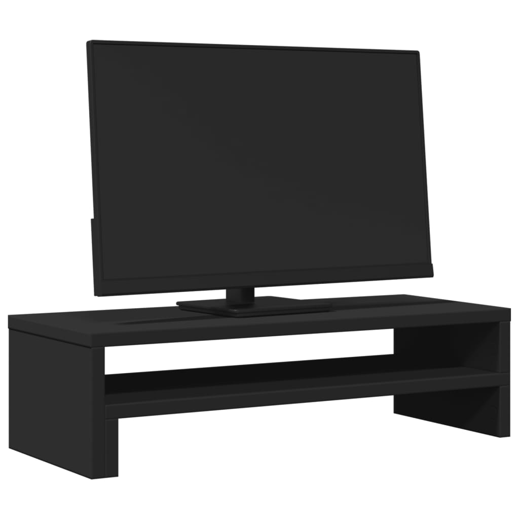 Monitor Stand Black 54x22x15 cm Wood Material