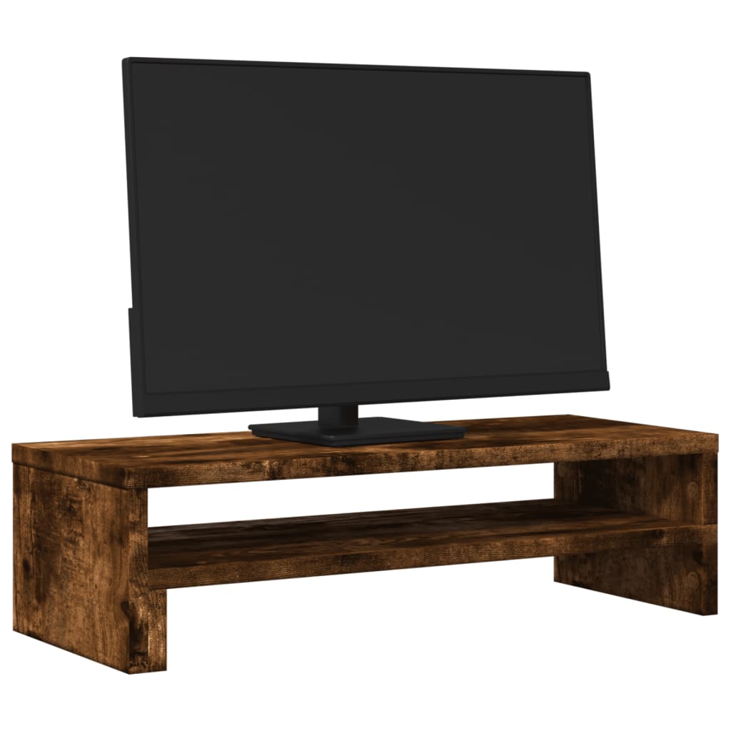 Monitor stand smoked oak 54x22x15 cm wood material