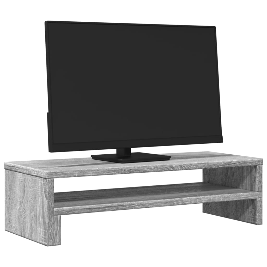 Monitor Stand Gray Sonoma 54x22x15 cm Wood Material