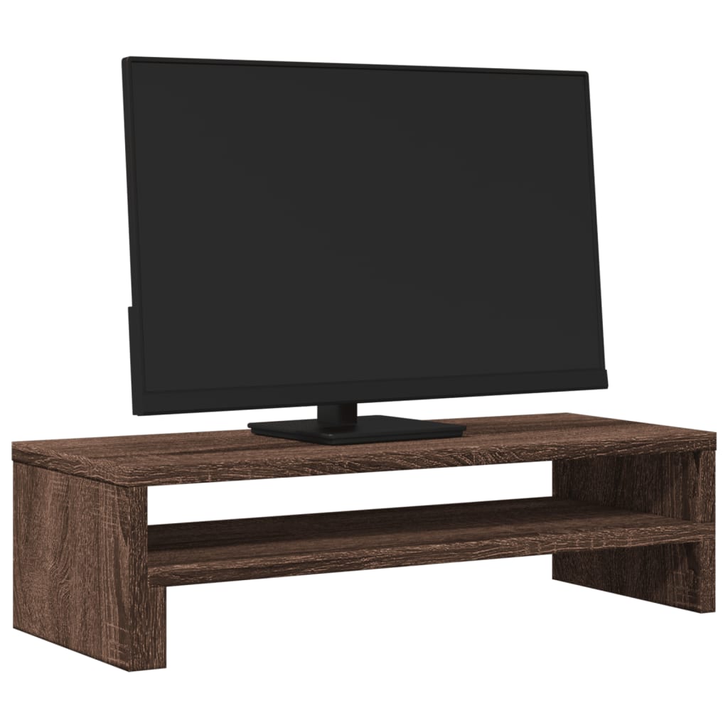 Monitor Stand Brown Oak Look 54x22x15 cm Wood Material