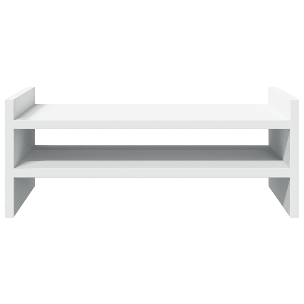 Monitor Stand White 50x27x20 cm Wood Material