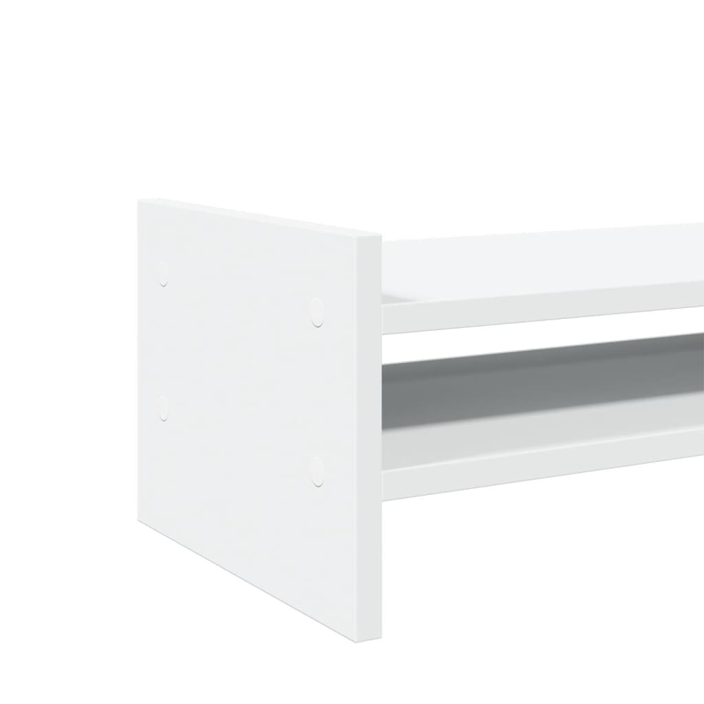 Monitor Stand White 50x27x20 cm Wood Material