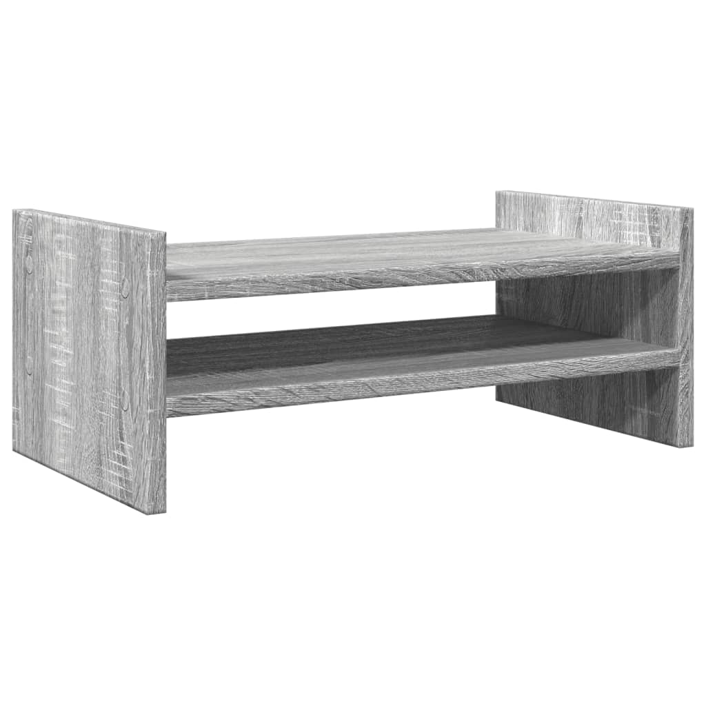 Monitor Stand Gray Sonoma 50x27x20 cm Wood Material