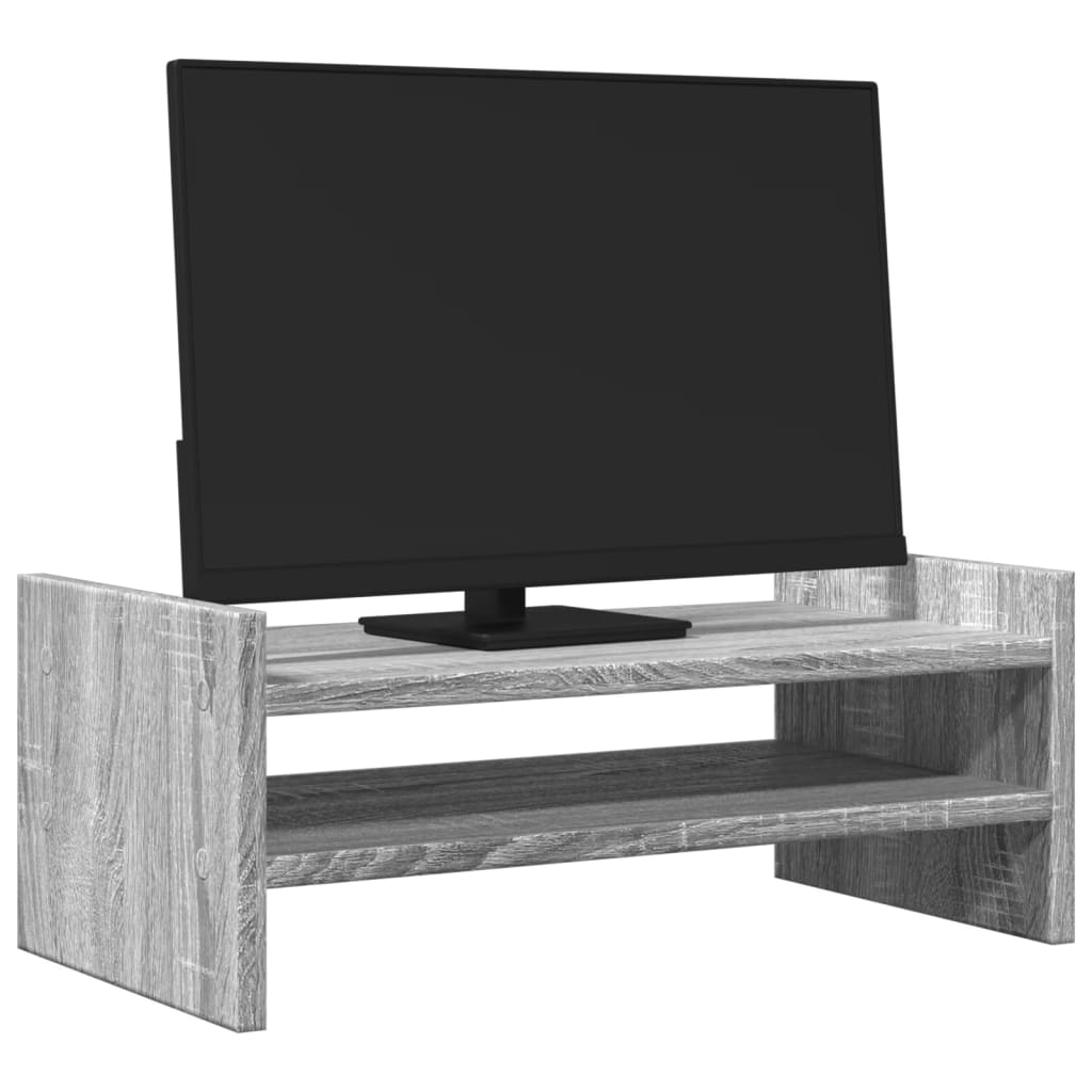 Monitorständer Grau Sonoma 50x27x20 cm Holzwerkstoff