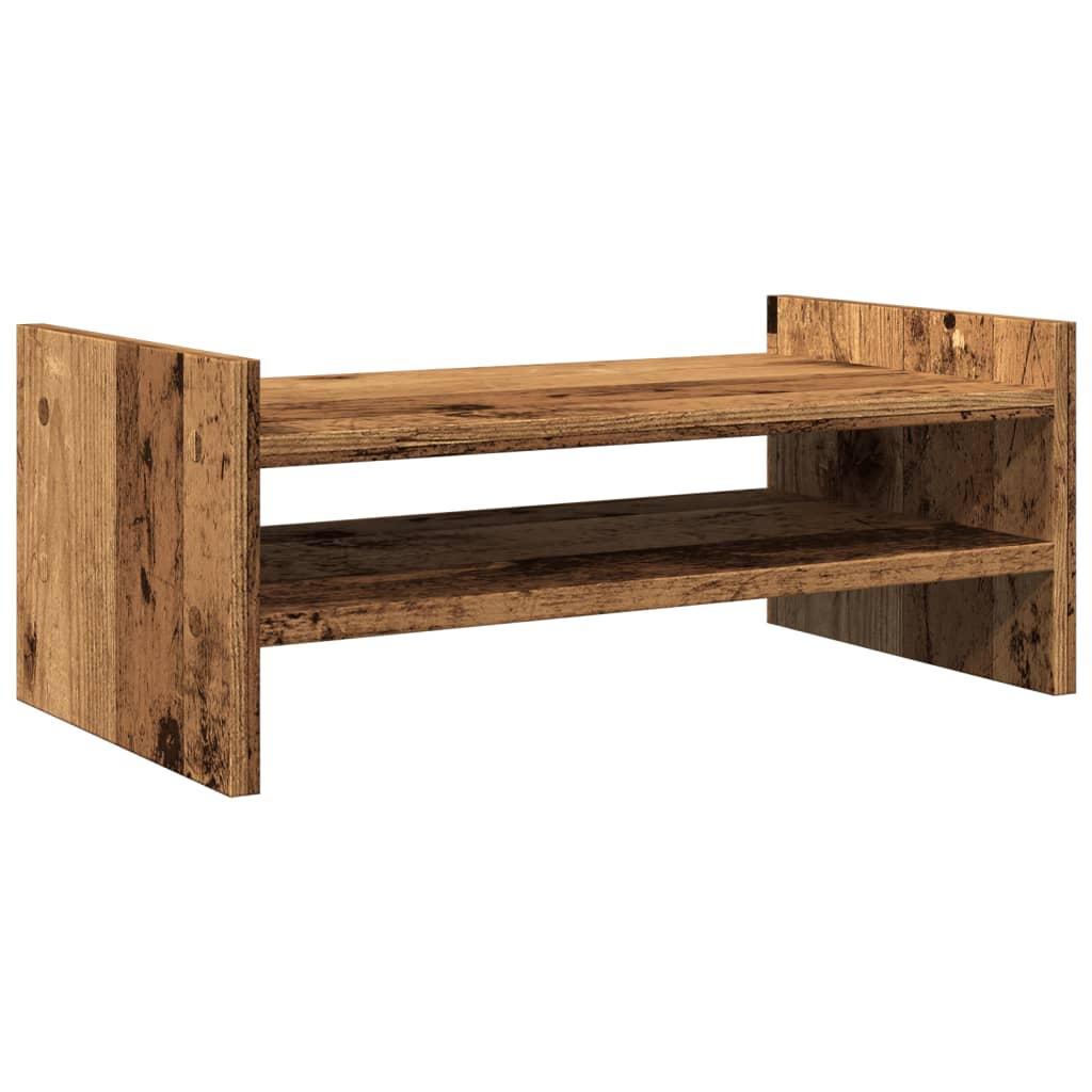 Monitor stand old wood look 50x27x20 cm wood material