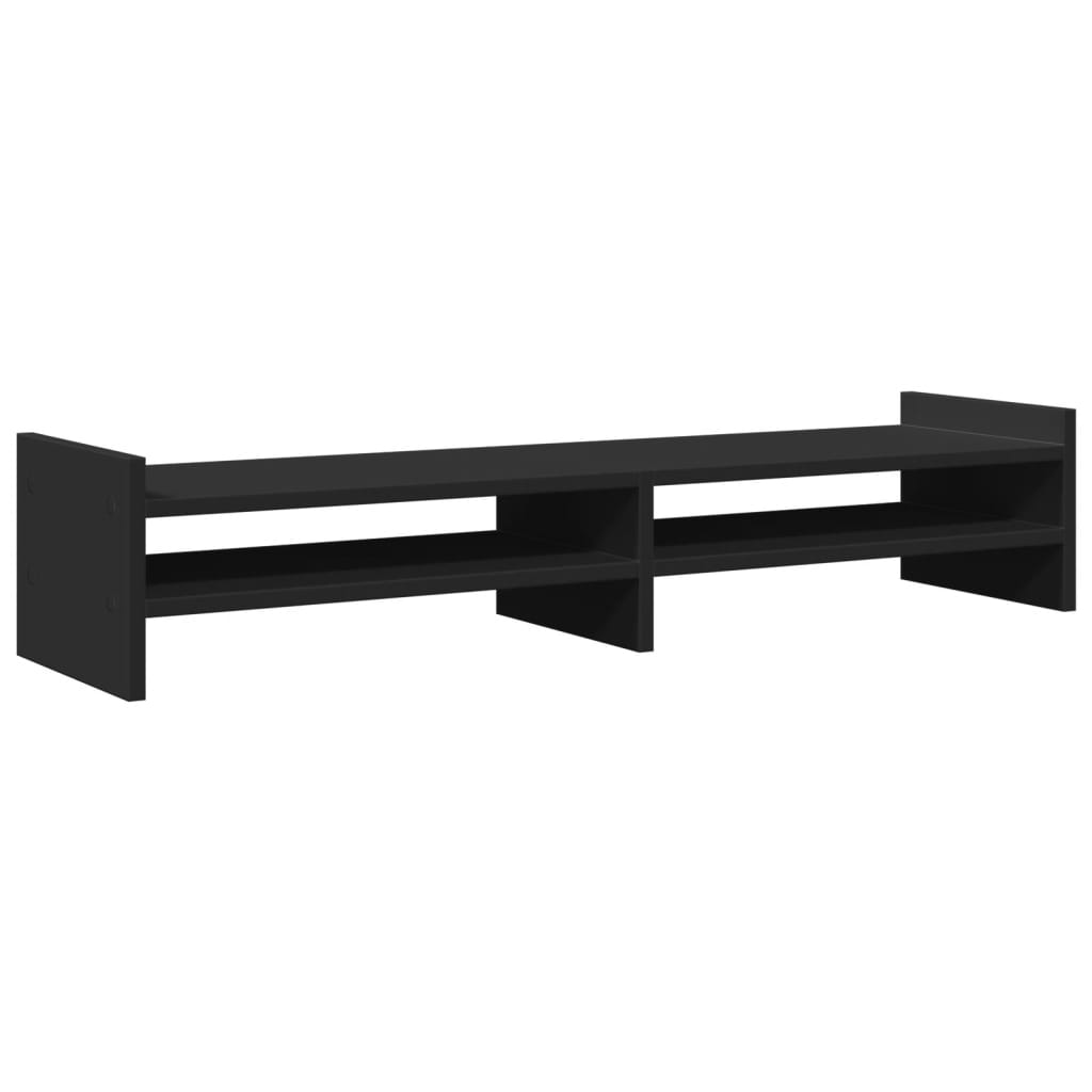 Monitor Stand Black 100x27x20 cm Wood Material