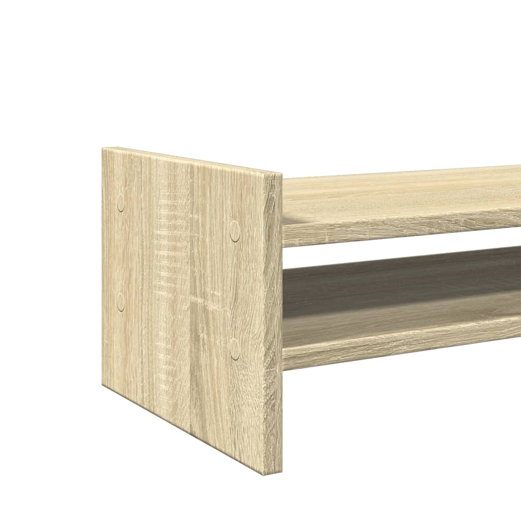 Monitor stand Sonoma oak 100x27x20 cm wood material