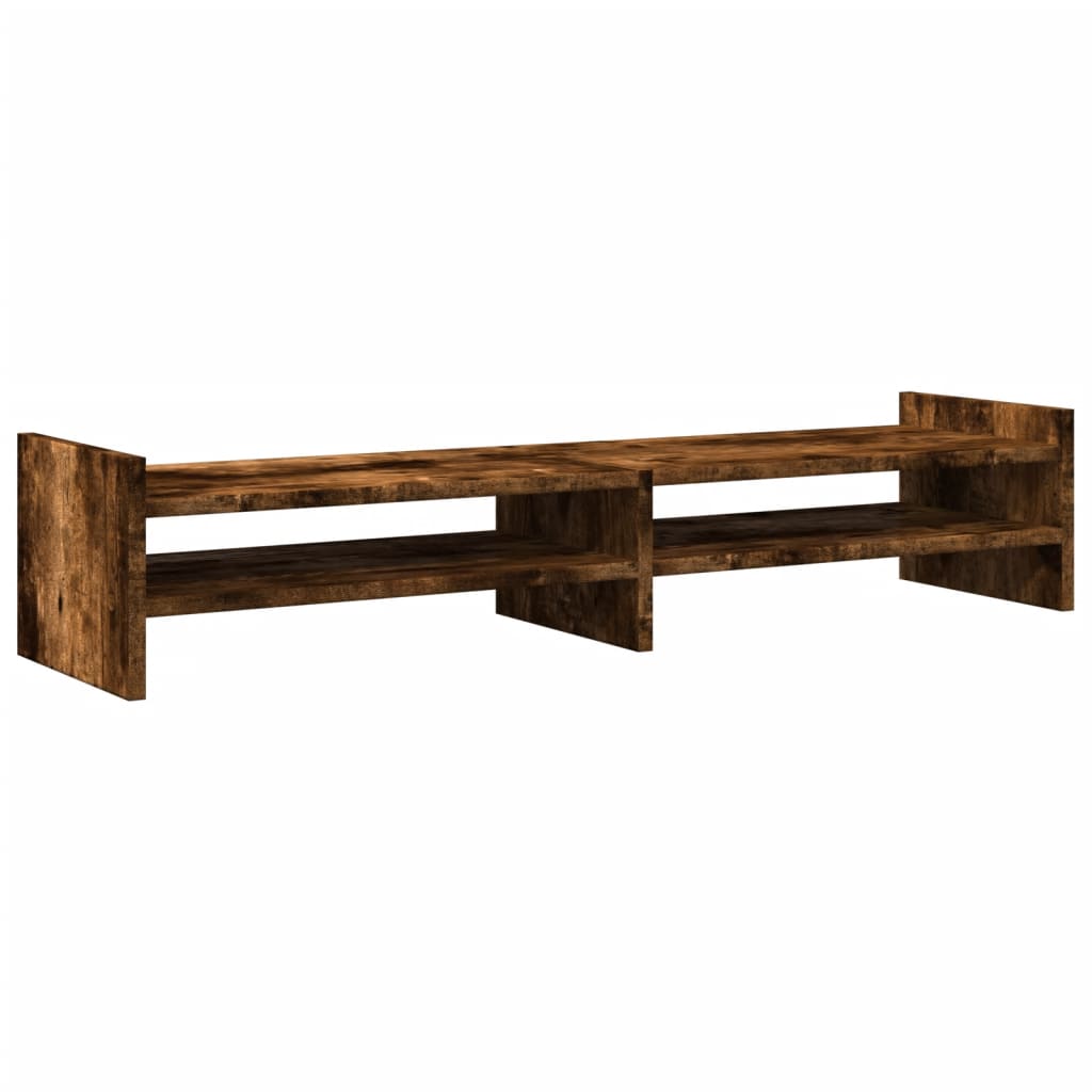 Monitor stand smoked oak 100x27x20 cm wood material