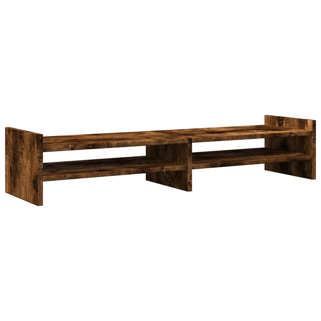 Monitor stand smoked oak 100x27x20 cm wood material