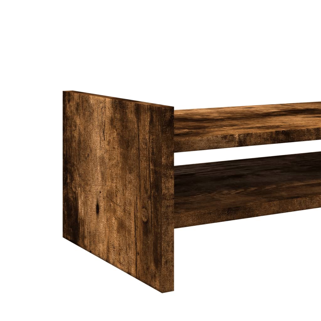 Monitor stand smoked oak 100x27x20 cm wood material