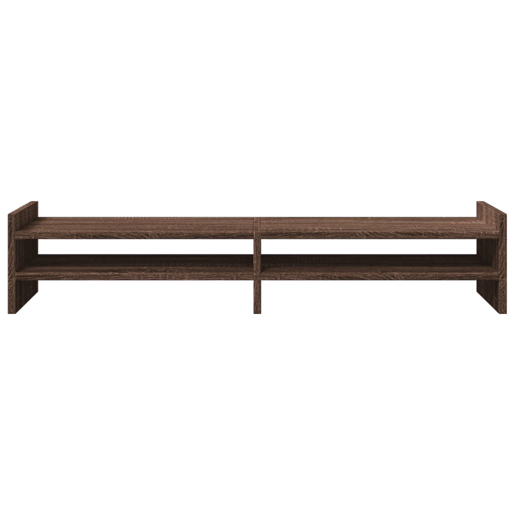 Monitor Stand Brown Oak Look 100x27x20 cm Wood Material