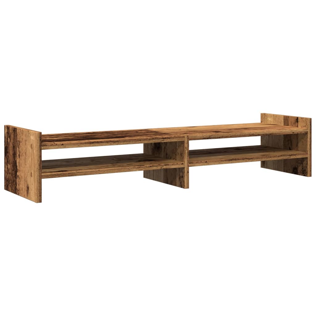 Monitor stand old wood look 100x27x20 cm wood material