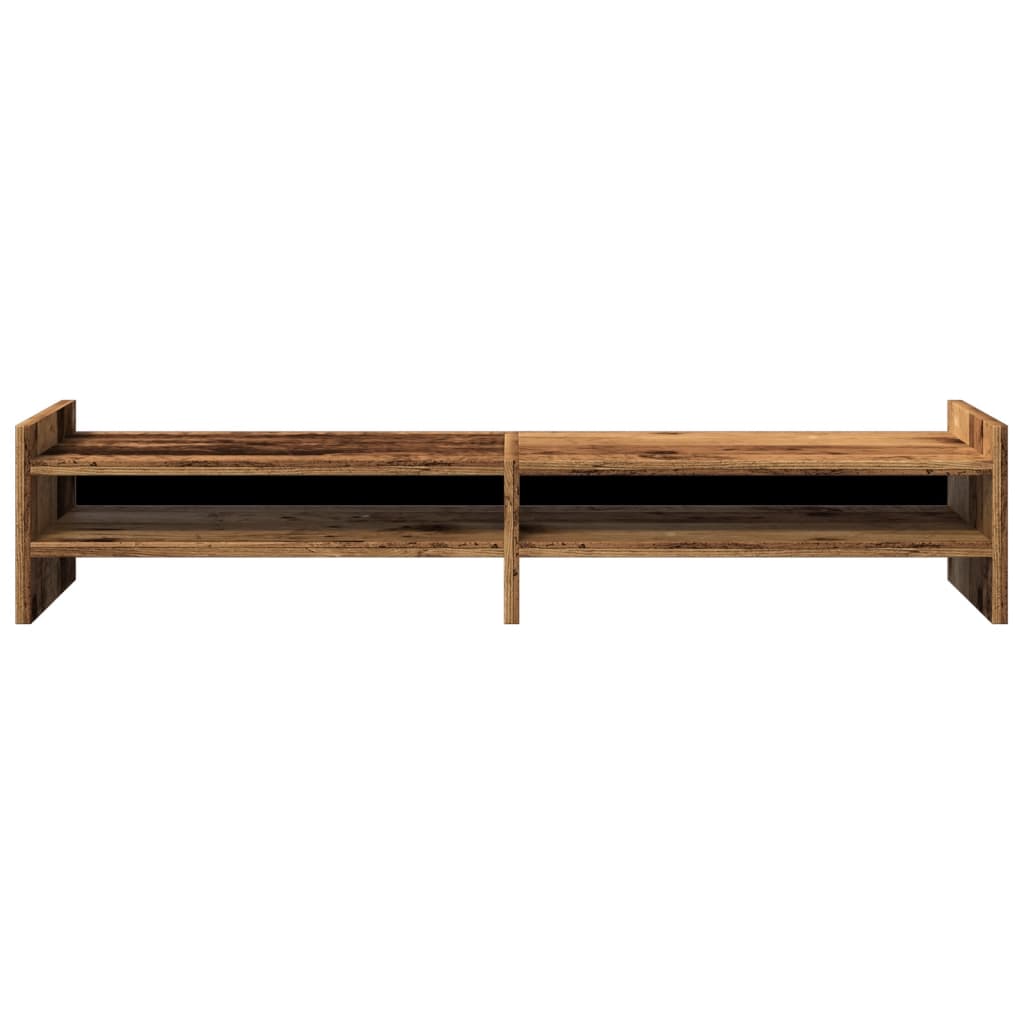 Monitor stand old wood look 100x27x20 cm wood material