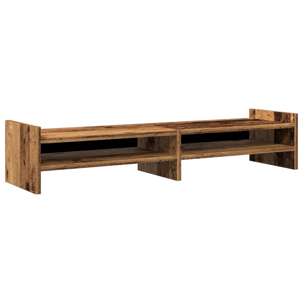 Monitor stand old wood look 100x27x20 cm wood material