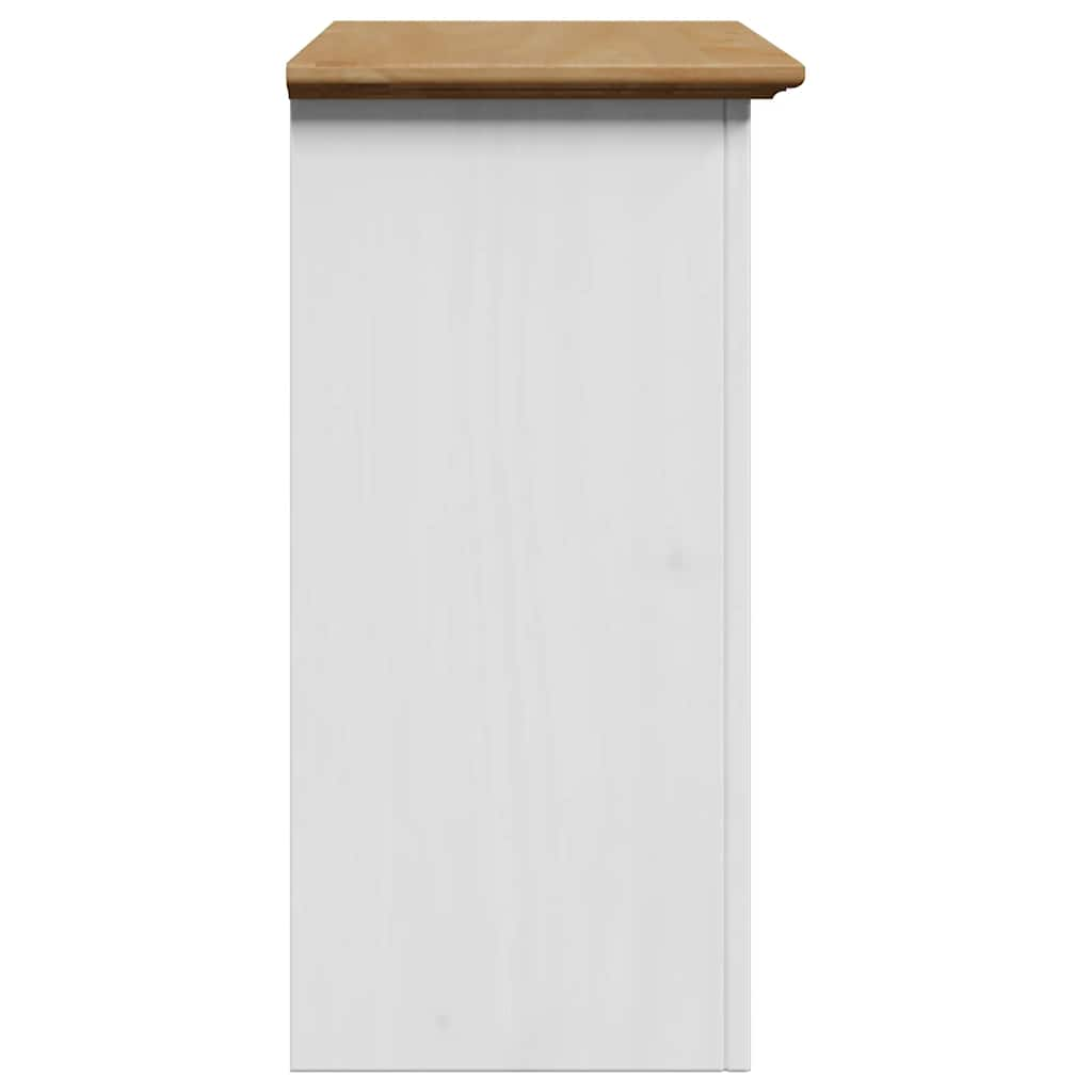 Bathroom Wall Cabinet BODO White and Brown 44x30x60 cm