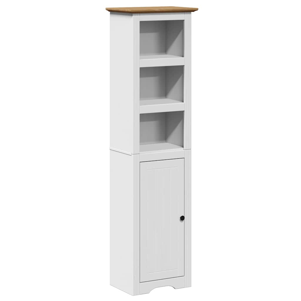 Badschrank BODO Weiß und Braun 44x30x160 cm