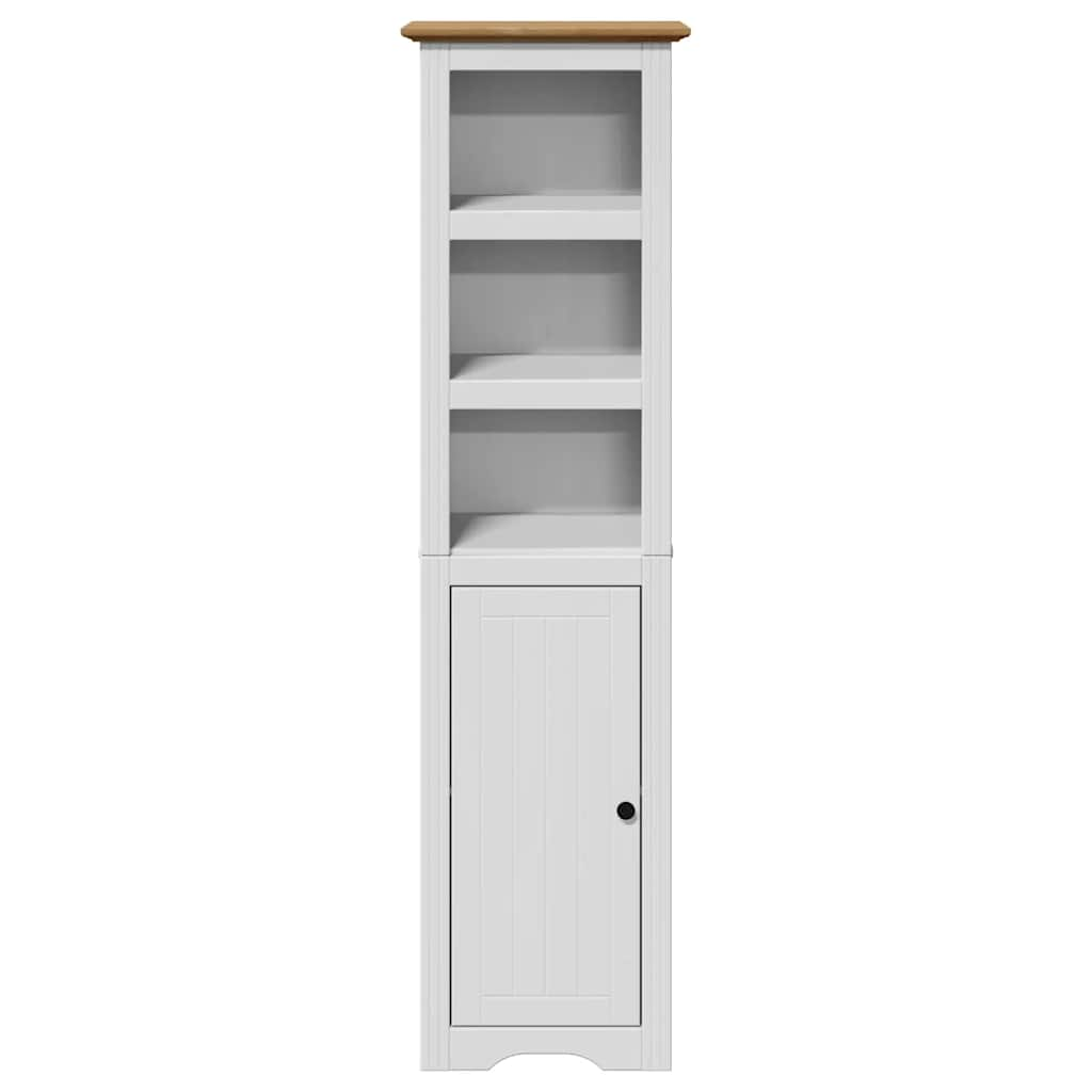 Badschrank BODO Weiß und Braun 44x30x160 cm