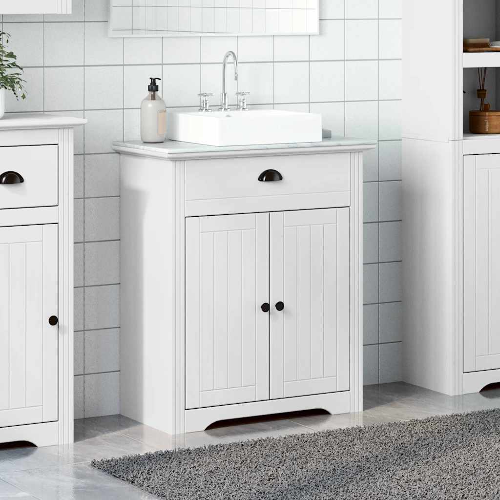 Washbasin base cabinet BODO White 70x35x80 cm