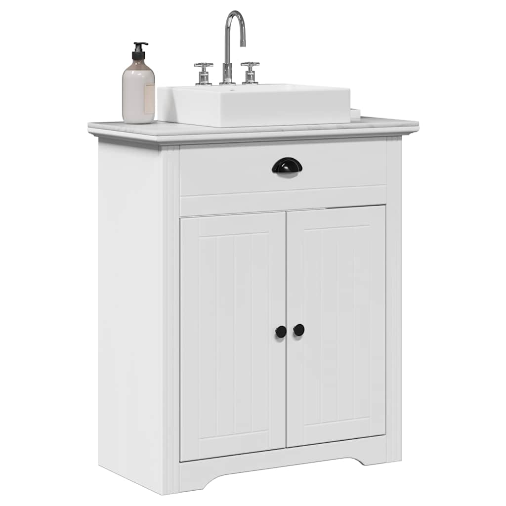 Washbasin base cabinet BODO White 70x35x80 cm