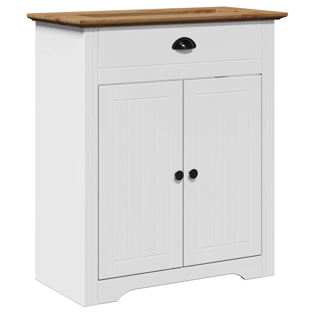 Washbasin cabinet BODO white and brown 70x35x80 cm