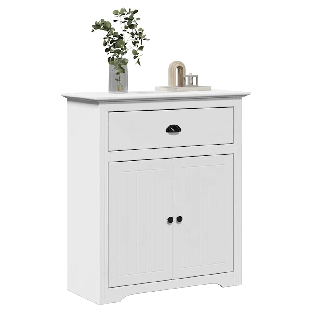 Hallway Cabinet BODO White 80x35x90 cm