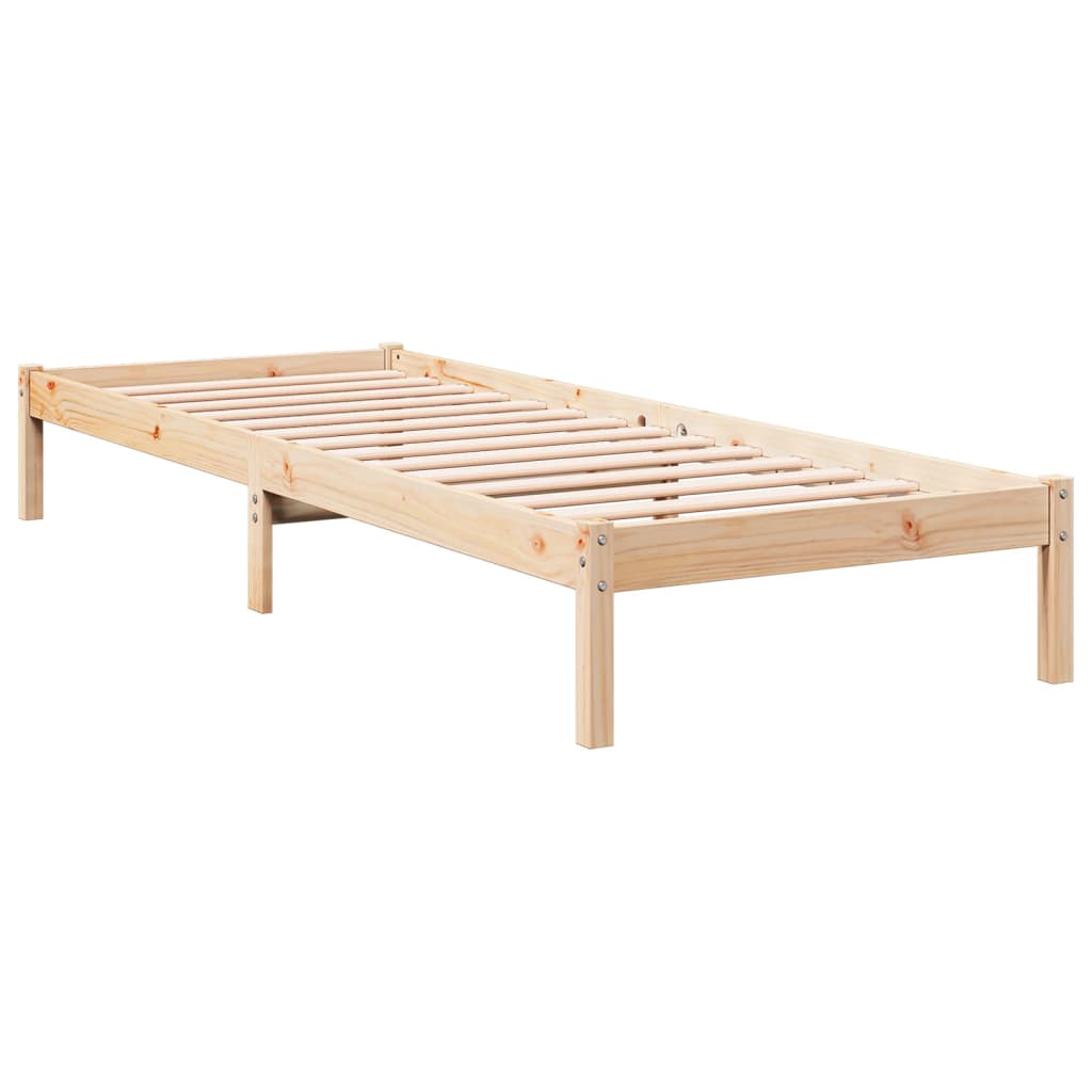 Solid wood bed extra long without mattress 90x210 pinewood