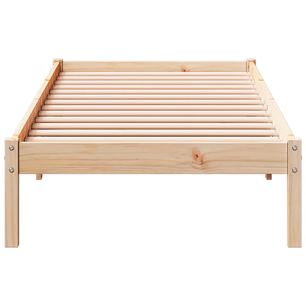 Solid wood bed extra long without mattress 90x210 pinewood