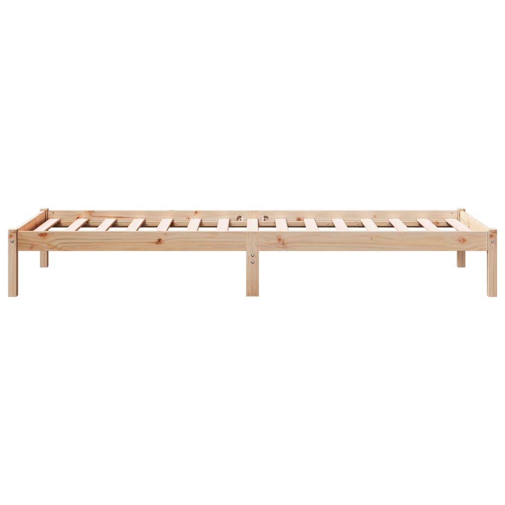 Solid wood bed extra long without mattress 90x210 pinewood