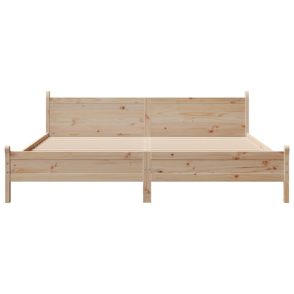 Solid wood bed without mattress 180x200 pinewood