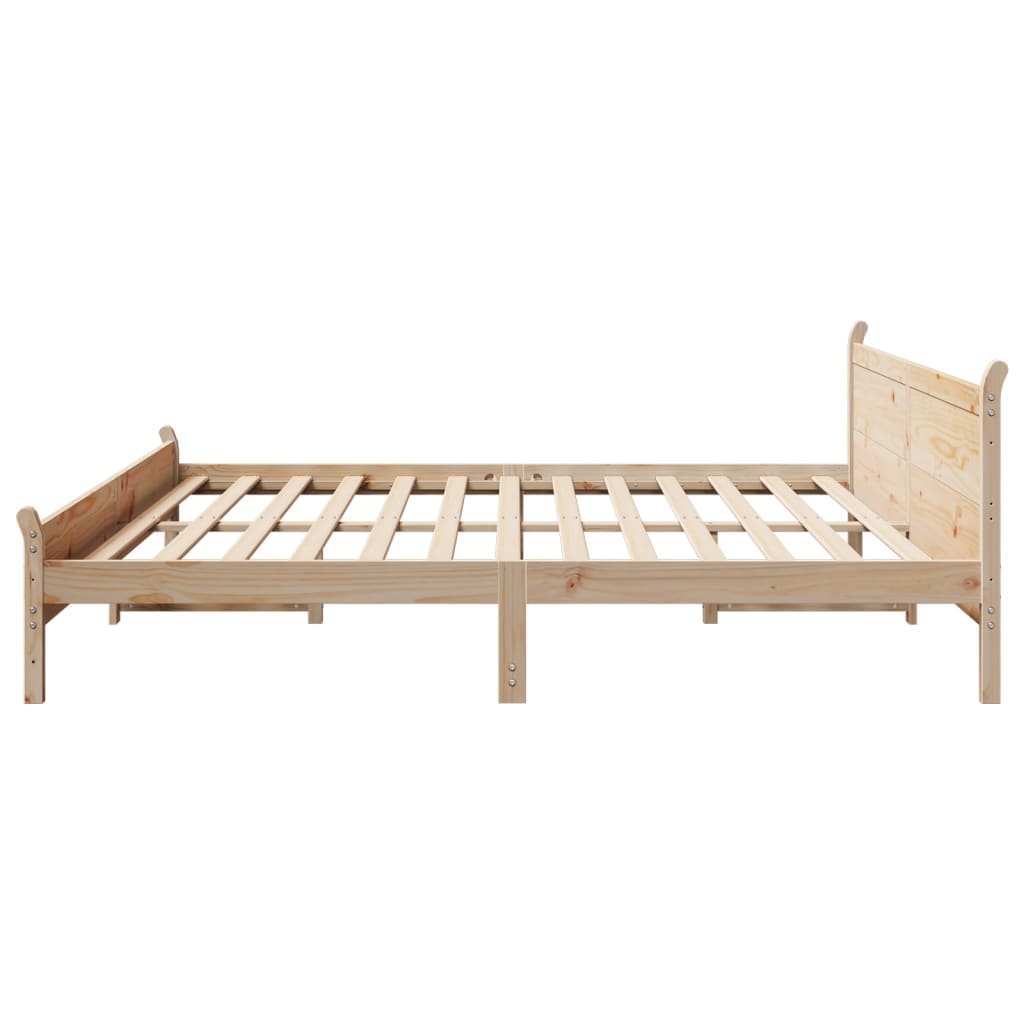 Solid wood bed without mattress 180x200 pinewood