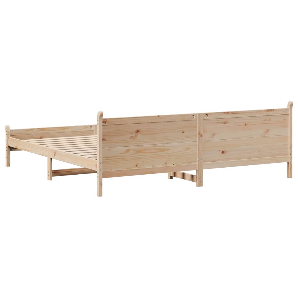 Solid wood bed without mattress 180x200 pinewood