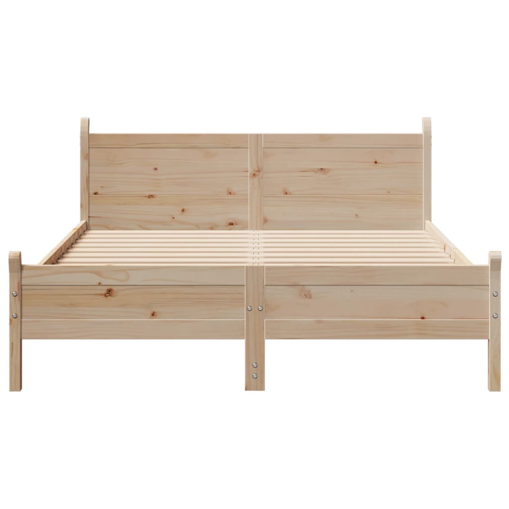 Solid wood bed without mattress 160x200 cm pinewood