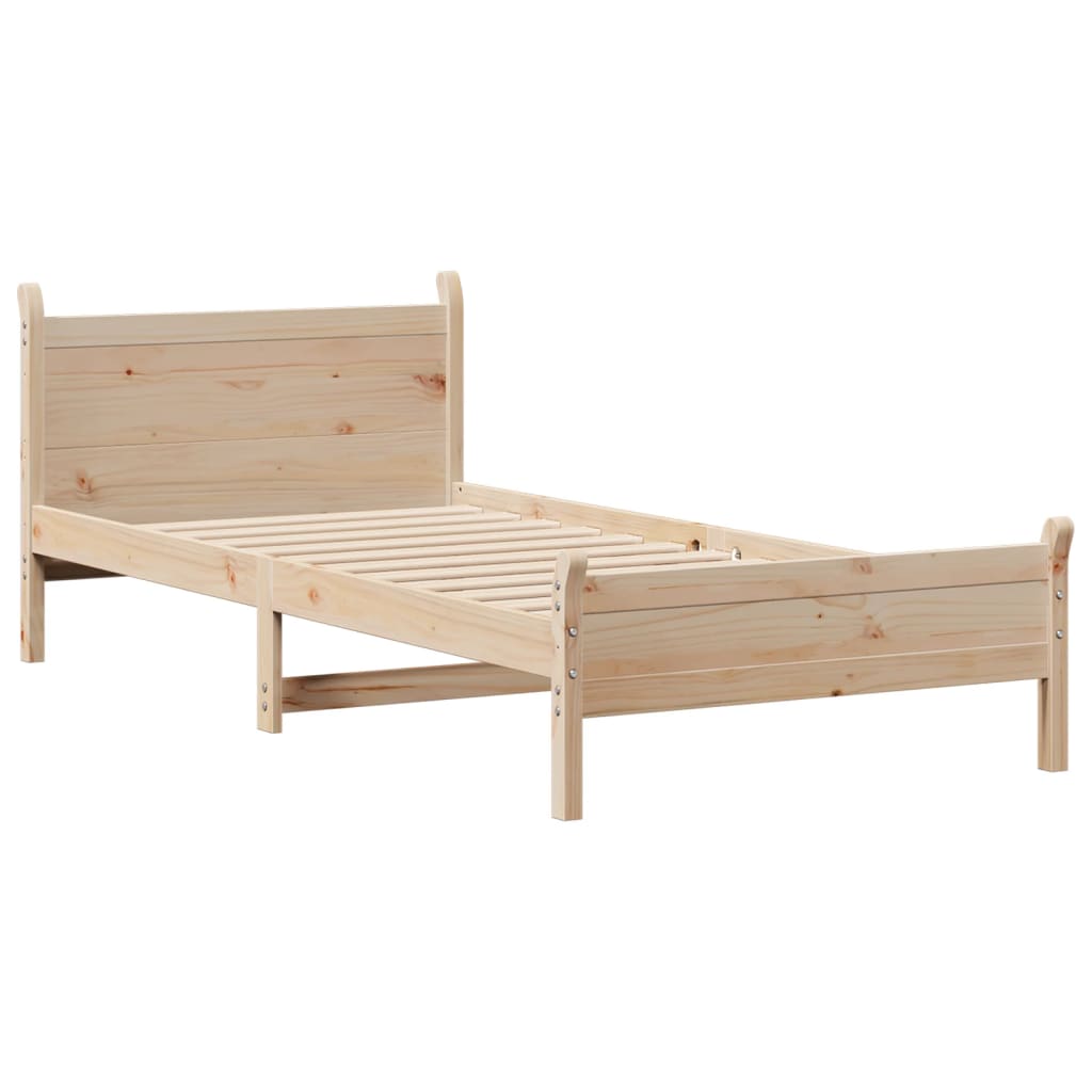 Solid wood bed without mattress 90x190 cm pine