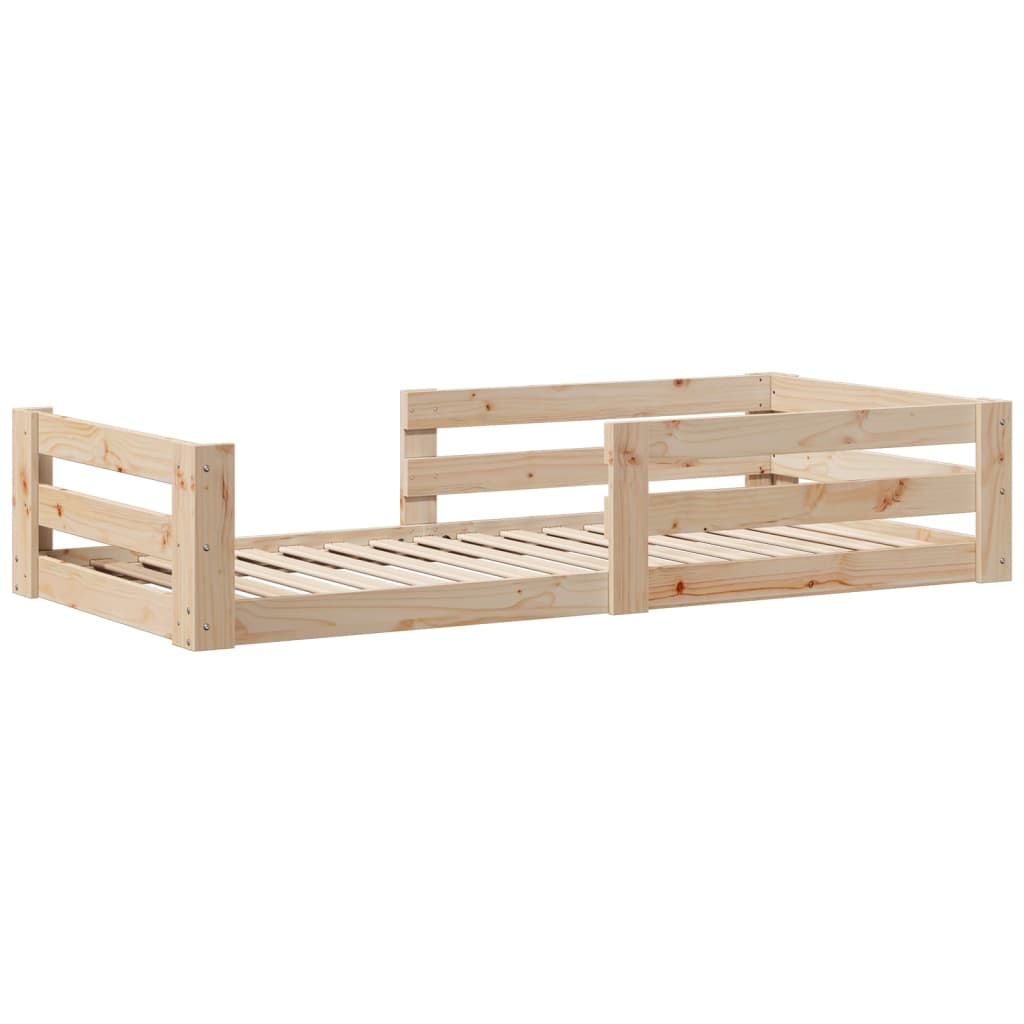 Solid wood bed without mattress 80x200 cm pinewood