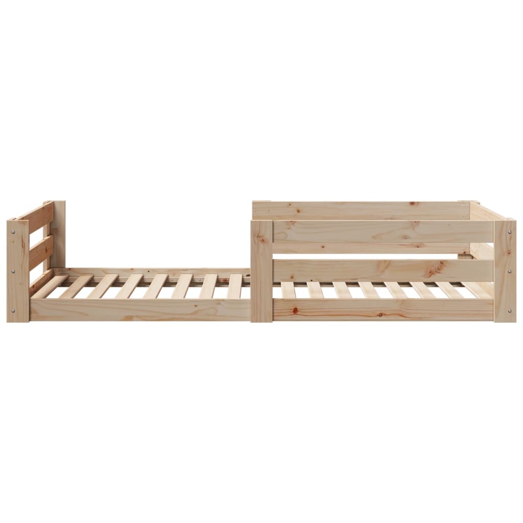 Solid wood bed without mattress 80x200 cm pinewood