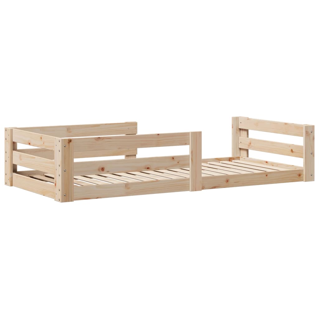 Solid wood bed without mattress 90x200 pinewood