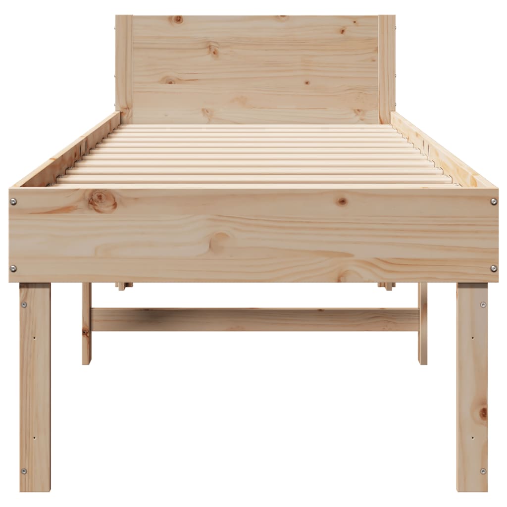 Solid wood bed without mattress 90x190 cm pine