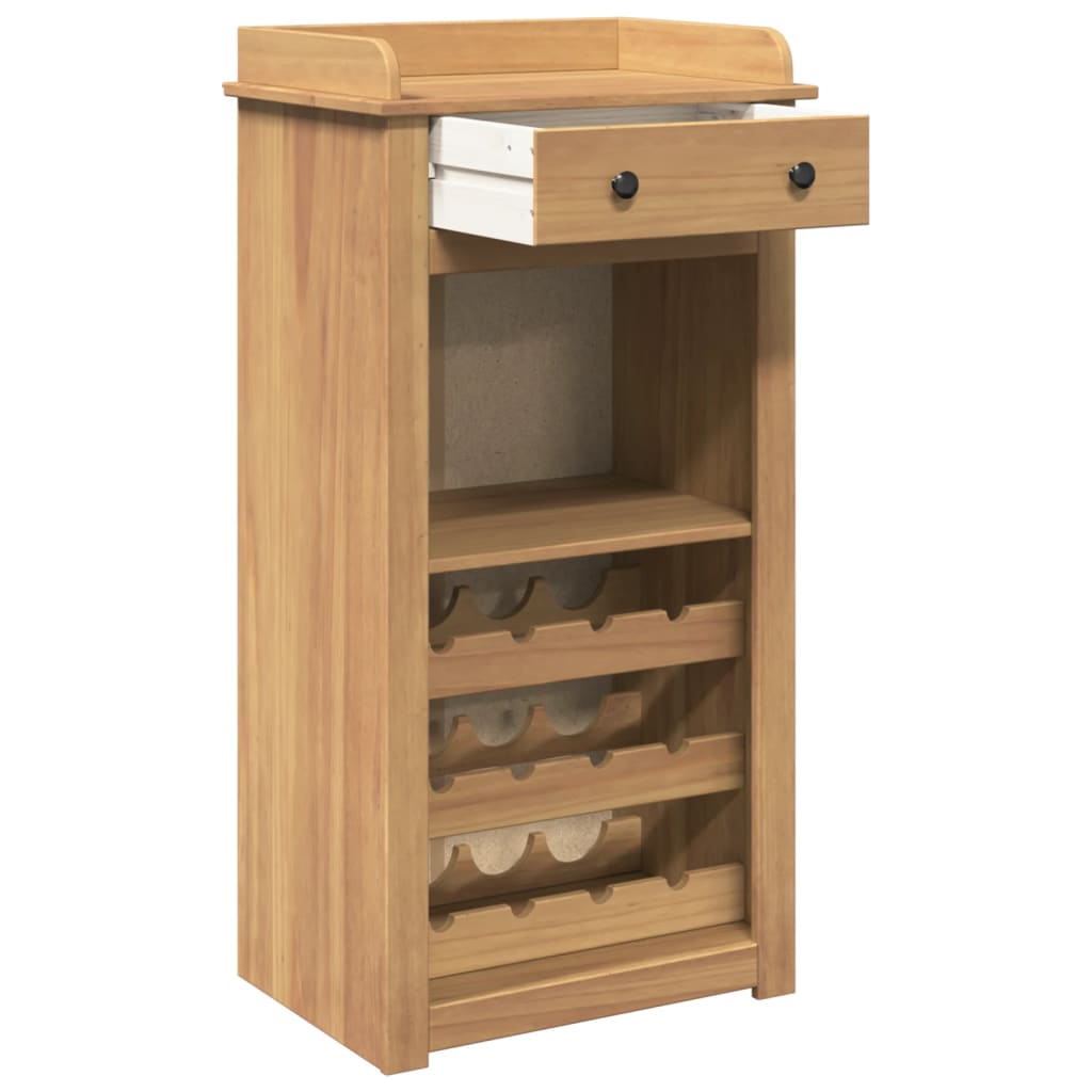 Wine cabinet Panama 57x40x111.5 cm solid pine wood