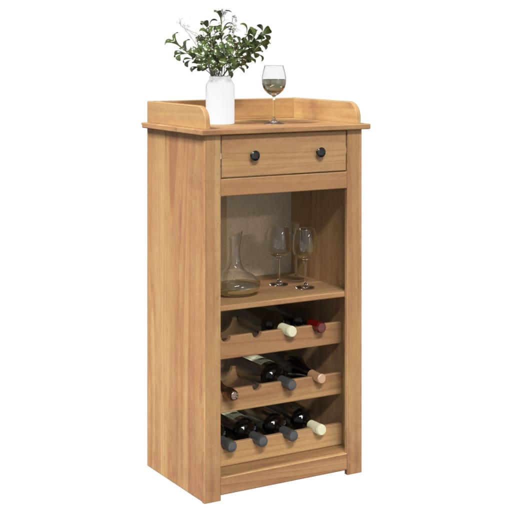 Wine cabinet Panama 57x40x111.5 cm solid pine wood