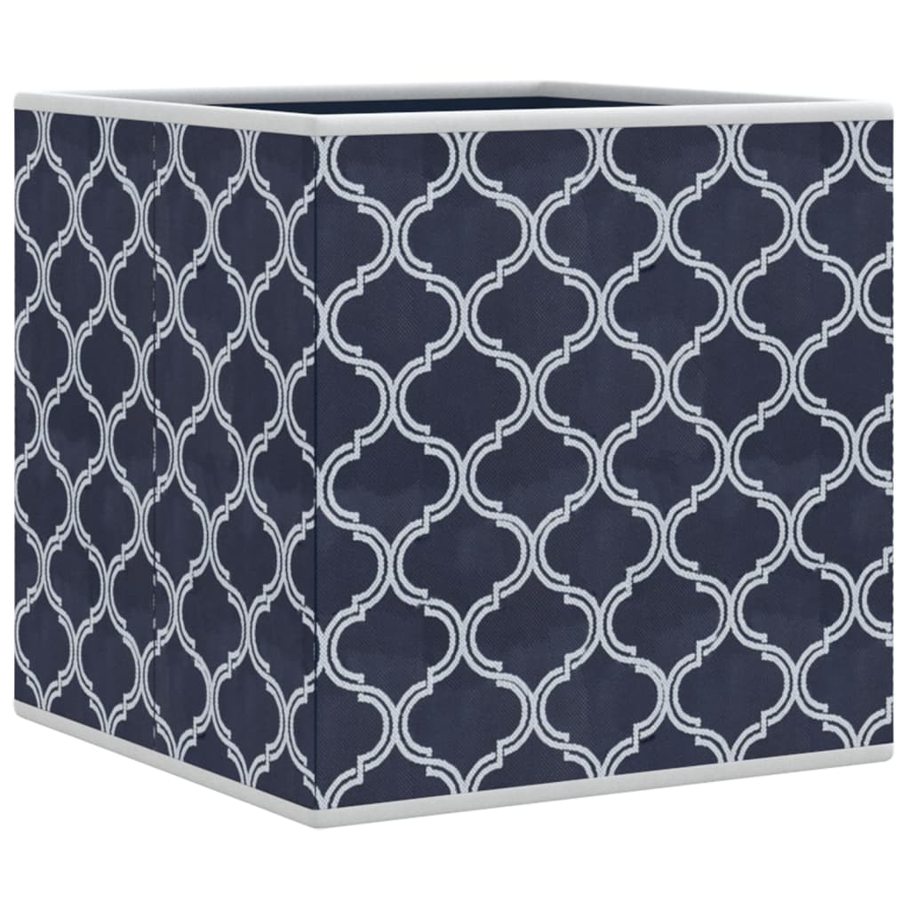 Faltboxen 4 Stk. Blau 32x32x32 cm Vlies