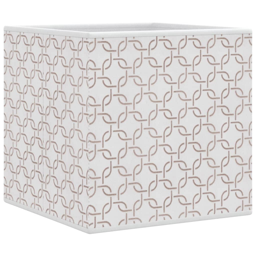 Folding boxes 4 pieces cream 32x32x32 cm fleece