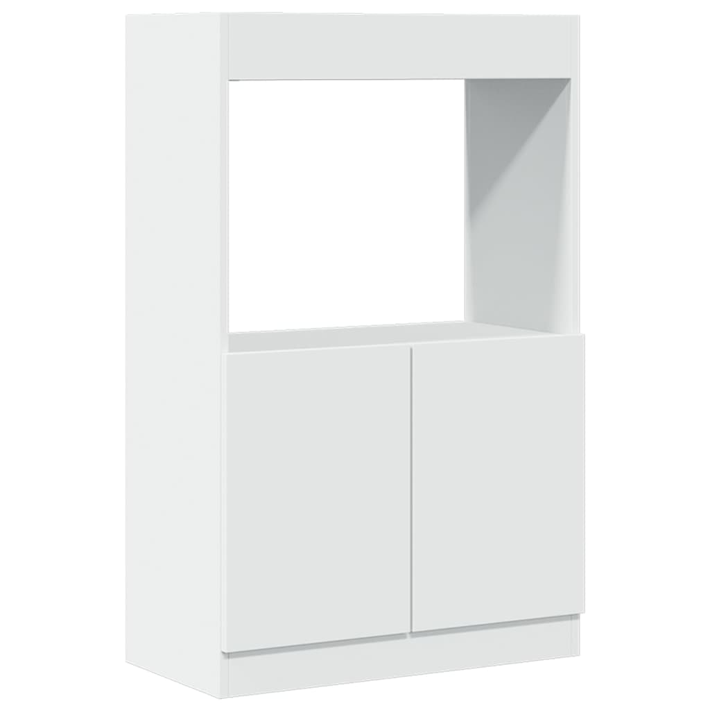 Highboard White 63x33x100 cm Wood Material