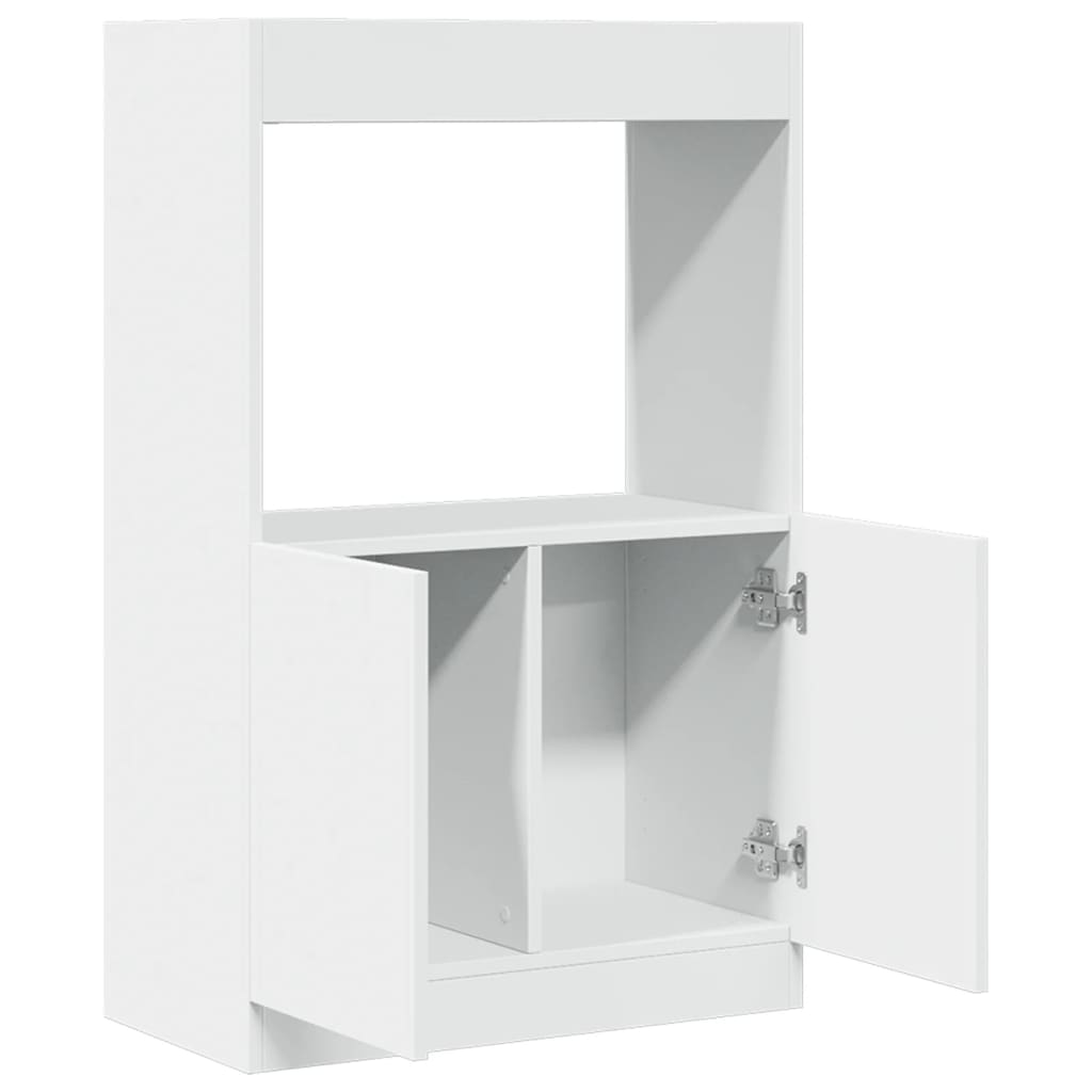 Highboard White 63x33x100 cm Wood Material