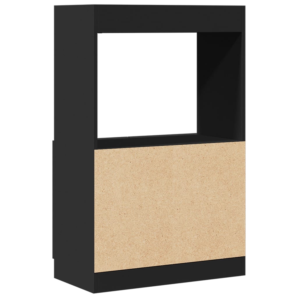 Highboard Black 63x33x100 cm Wood Material