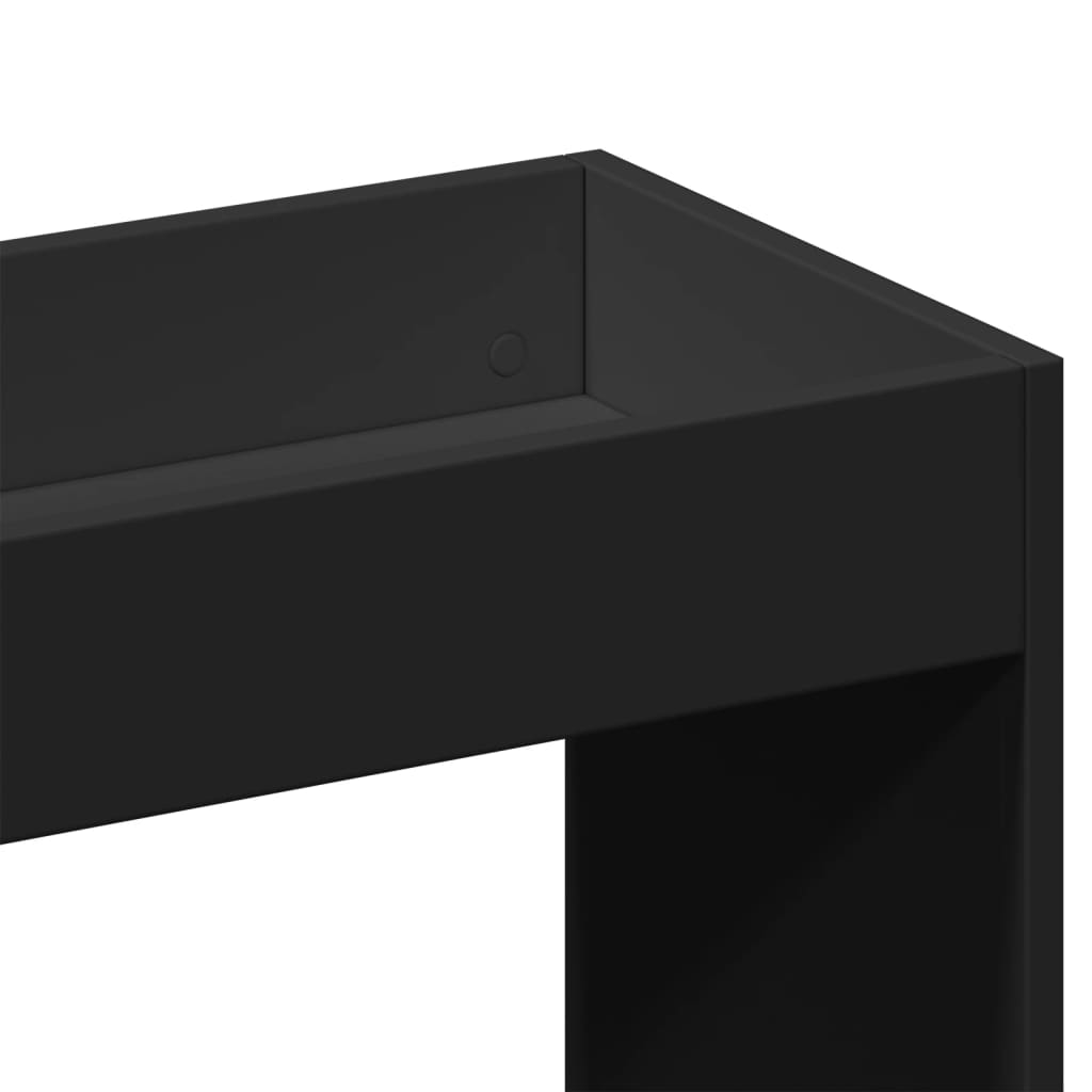 Highboard Black 63x33x100 cm Wood Material