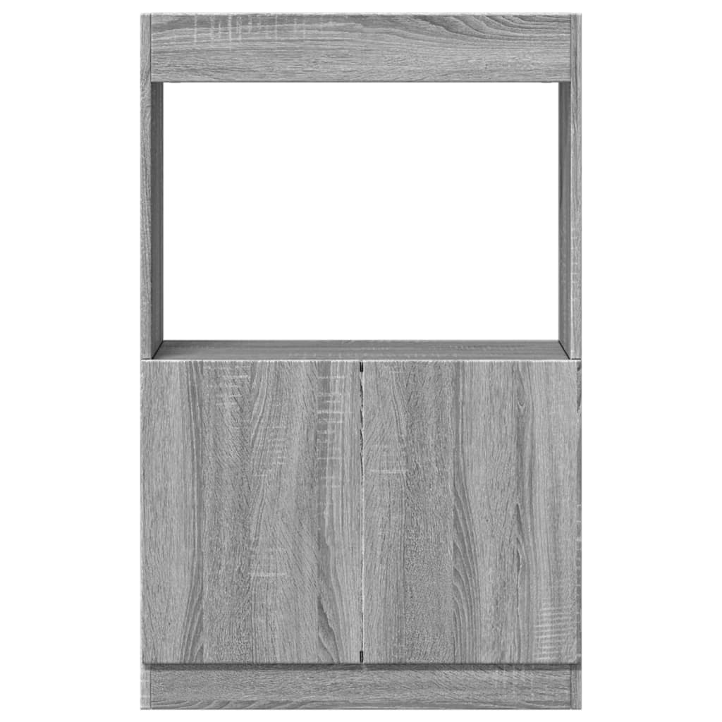 Highboard Grey Sonoma Oak 63x33x100 cm Wood Material