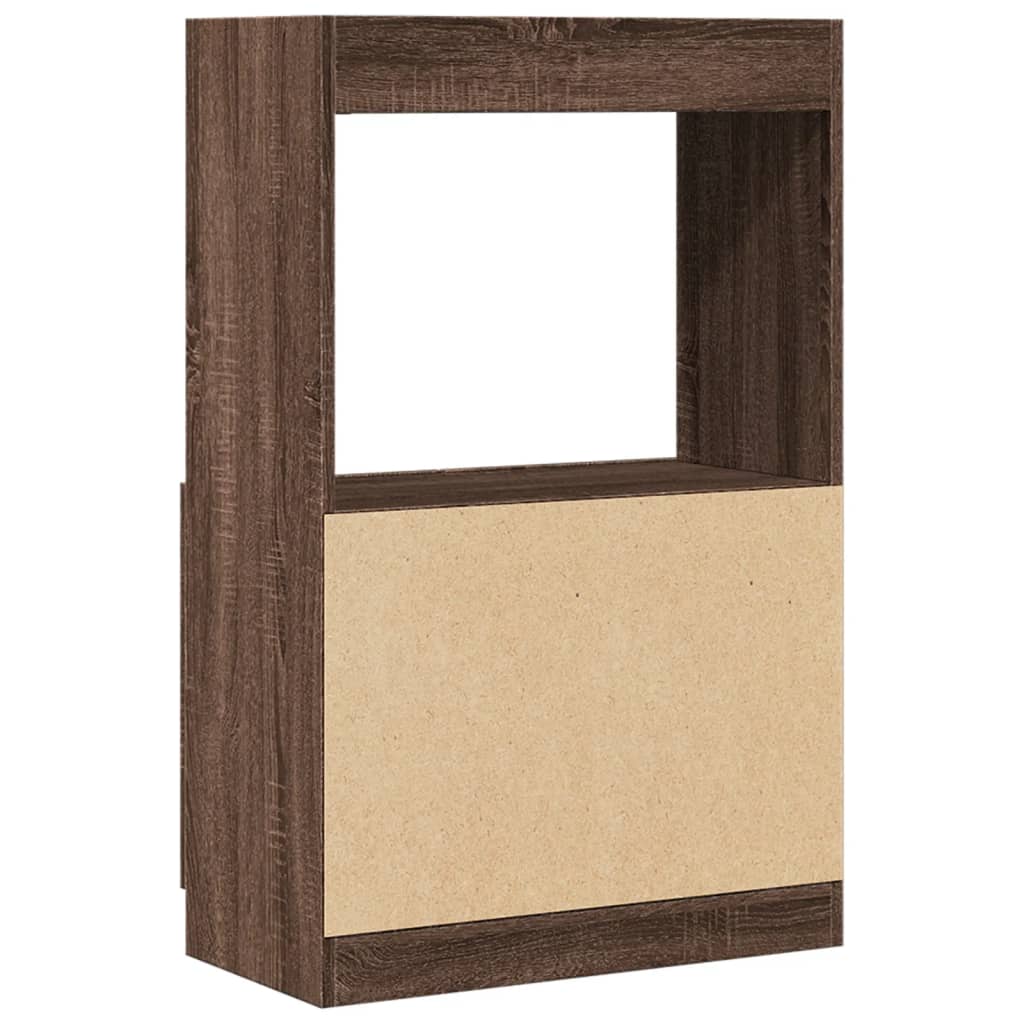 Highboard Brown Oak Look 63x33x100 cm Wood Material