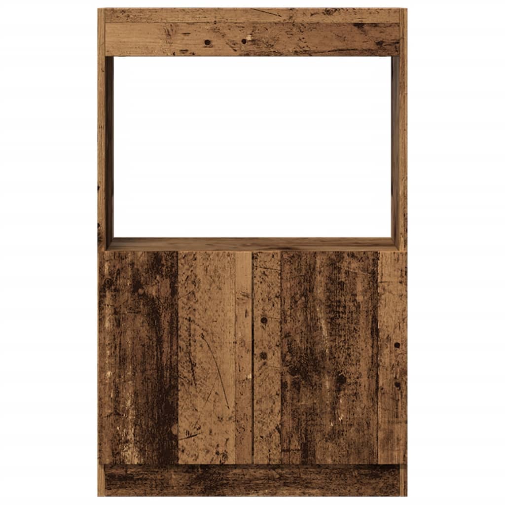 Highboard old wood look 63x33x100 cm wood material