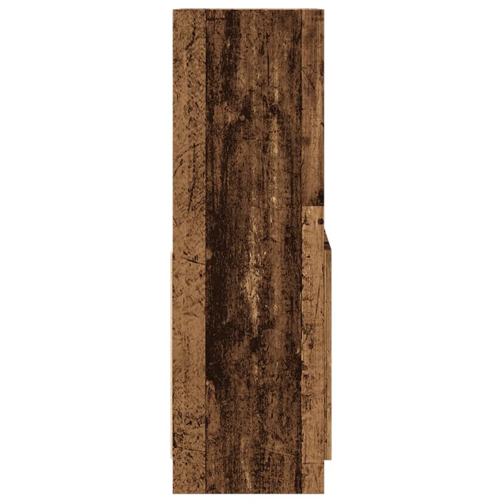 Highboard Altholz-Optik 63x33x100 cm Holzwerkstoff